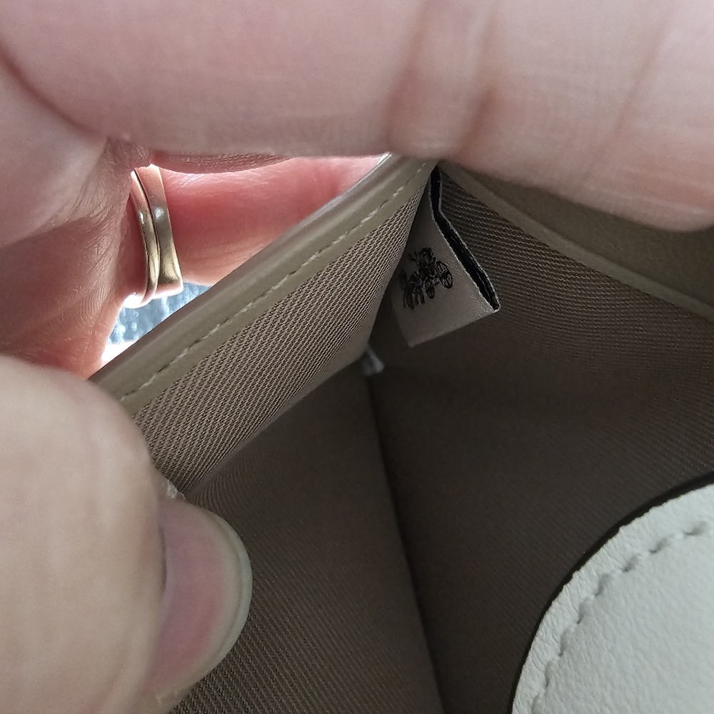 COACH White Cherry Print Phone Case Wristlet - Picture 14 of 15